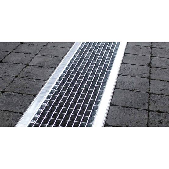 Caniveau de taille supérieure - Large - ACO - Caniveau de 100 cm Caillebotis en acier galvanisé - Image 2