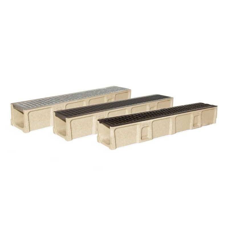 Caniveau de taille supérieure - Large - ACO -       Caniveau de 100 cm Caillebotis en acier galvanisé