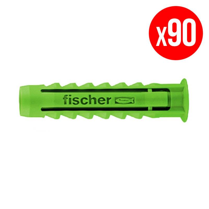 Fischer - Boite de 90 chevilles à expansion FISCHER SX - vert - taille Ø 8 x 40mm - FISCHER - Imagen 1