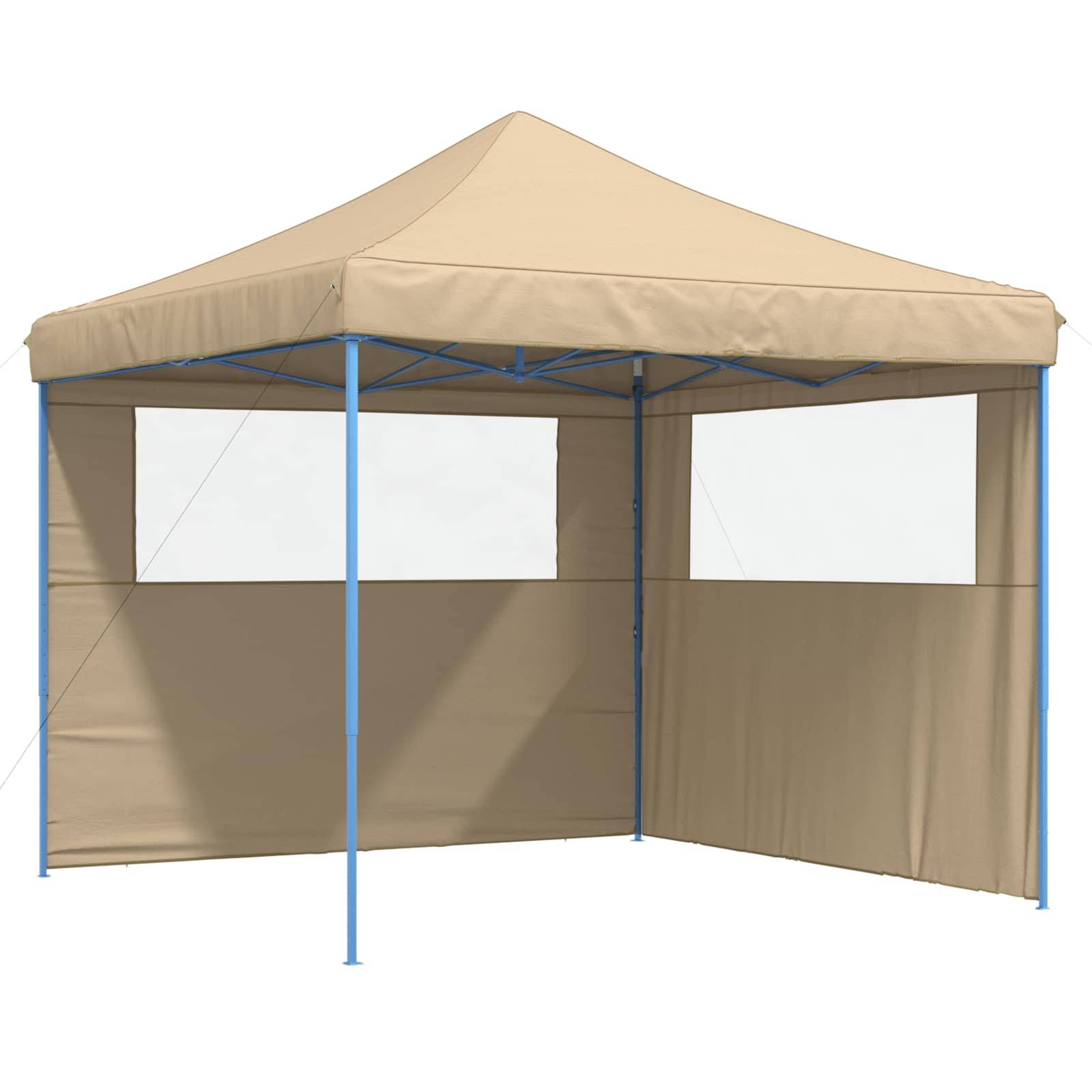 ComfortXL - Tonnelle pliante carrée Oxford jardin abri soleil pluie 3x3m beige - ComfortXL Outdoor Living - Image 2