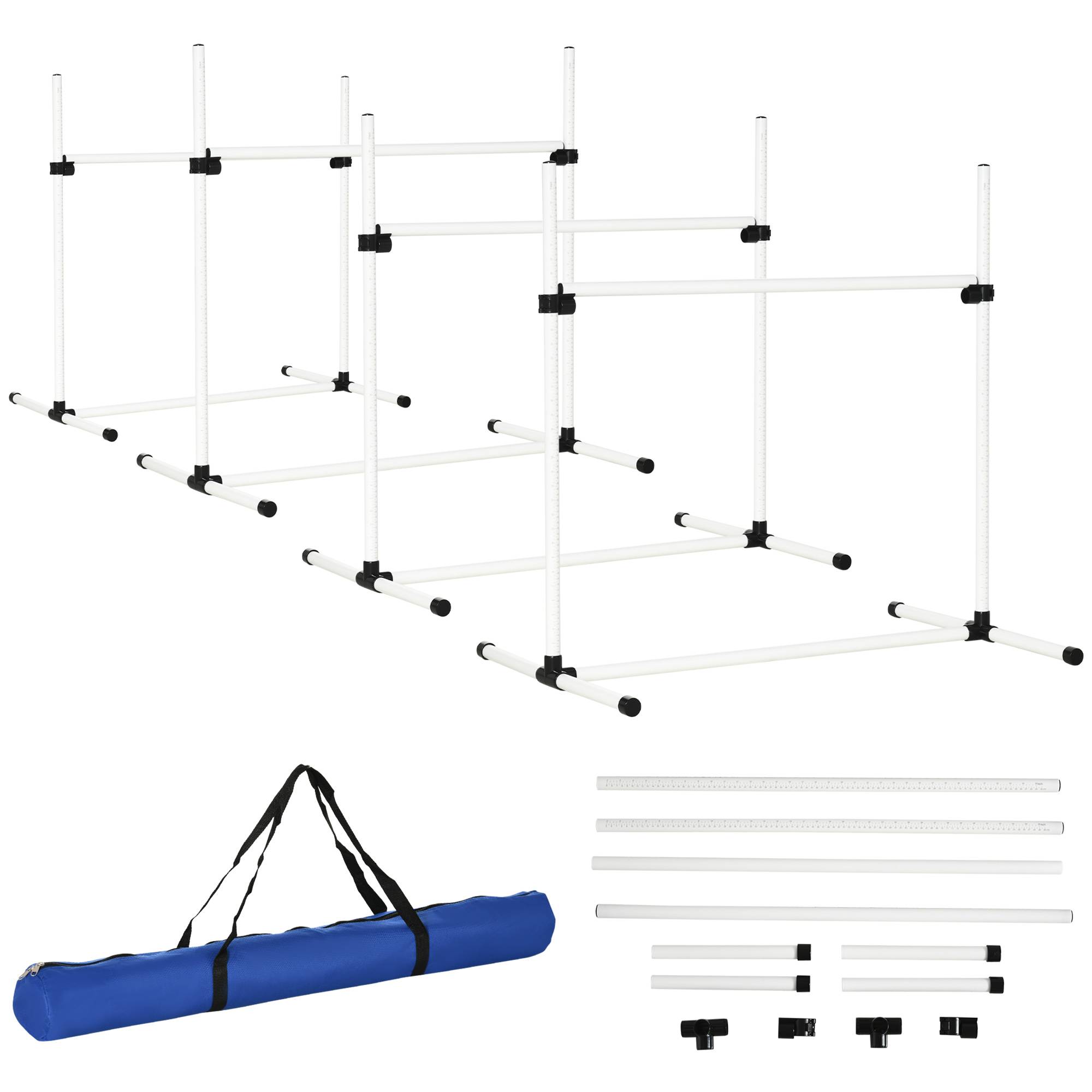 Kit d'agility pour chien plastique bleu 99 x 65 x 94 cm - PANGIVO - Image 1