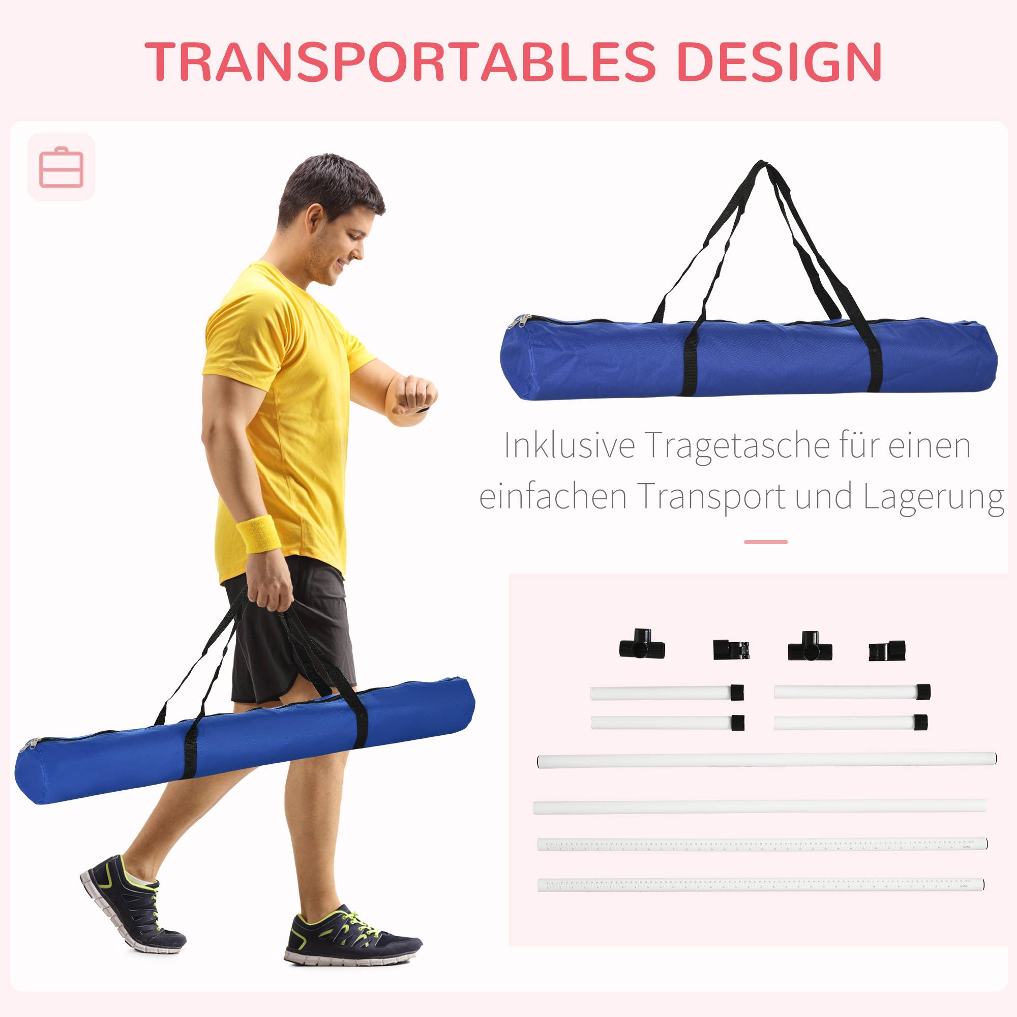 Kit d'agility pour chien plastique bleu 99 x 65 x 94 cm - PANGIVO - Image 7