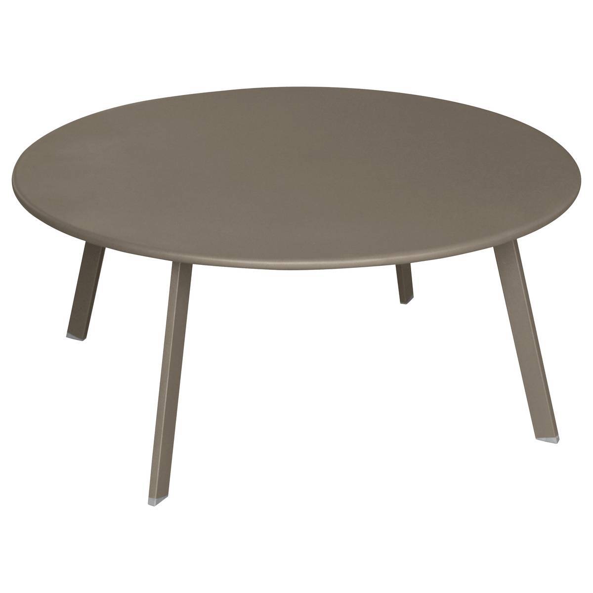 Hesperide - Table d'appoint de jardin ronde "Saona" tonka 90x40cm en acier traité époxy Hespéride - Imagen 1