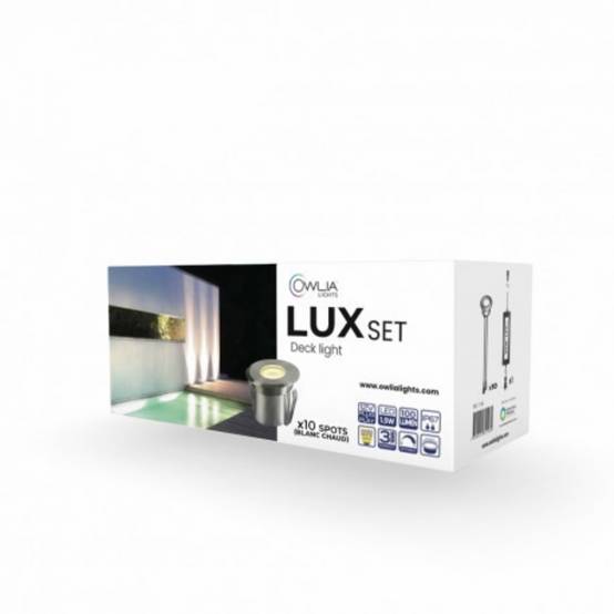 10 Spots LED LUX Blanc Chaud - Transformateur 30W - 50 000 Heures de Durée de Vie Moyenne - Spots Terrasse - Image 5