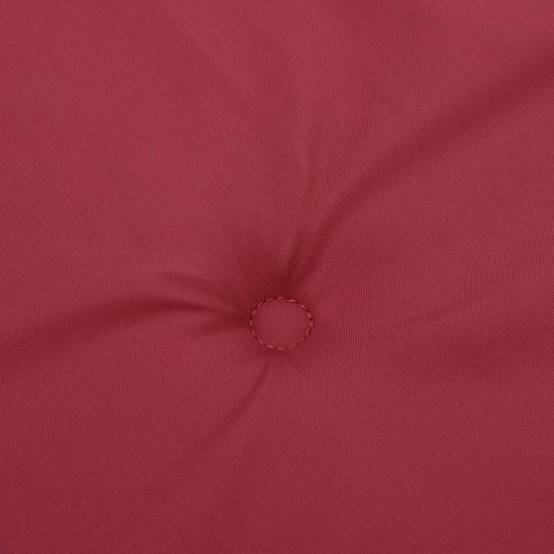 Coussins de chaise à dossier haut polyester rouge bordeaux 120 x 50 x 3 cm, poids:1.3kg - PANGIVO - Image 8
