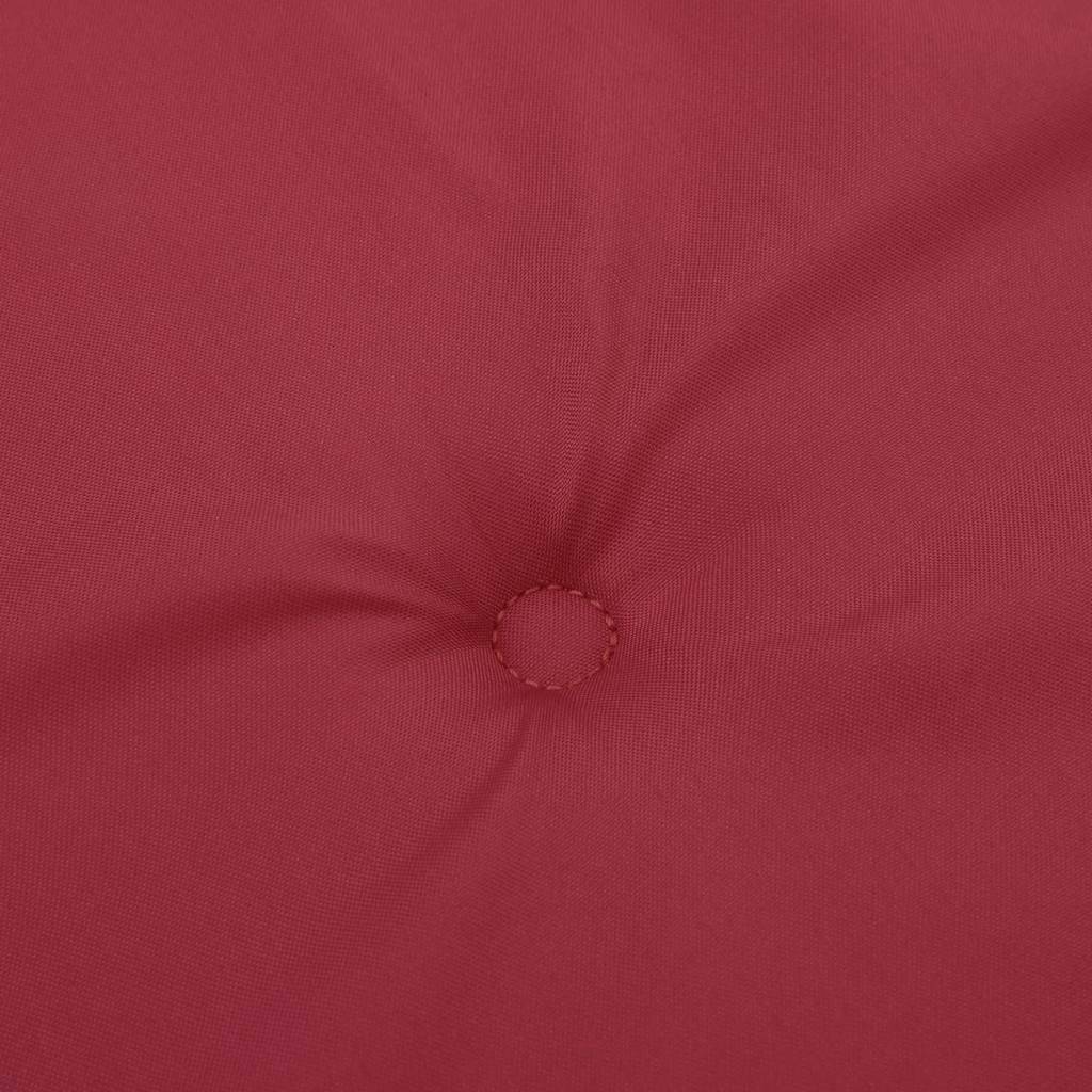 Coussins de chaise à dossier haut polyester rouge bordeaux 120 x 50 x 3 cm, poids:1.3kg - PANGIVO - Image 8
