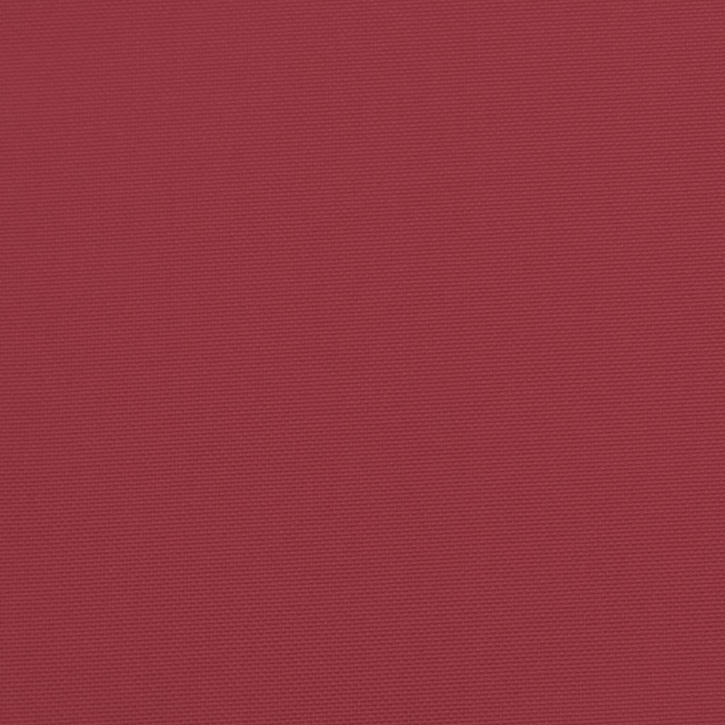 Coussins de chaise à dossier haut polyester rouge bordeaux 120 x 50 x 3 cm, poids:1.3kg - PANGIVO - Image 9