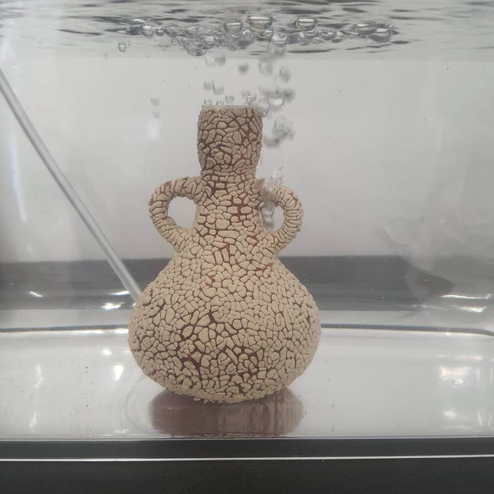 bulleur bouteille de vin antique 11.5 cm pour aquarium - Imagen 5