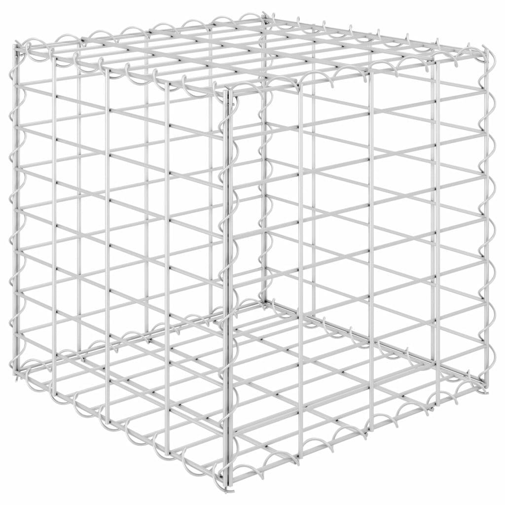 Helloshop26 - Jardinière lit surélevé plantes fleurs jardin cube à gabion fil d' acier 40 x 40 x 40 cm - Imagen 1