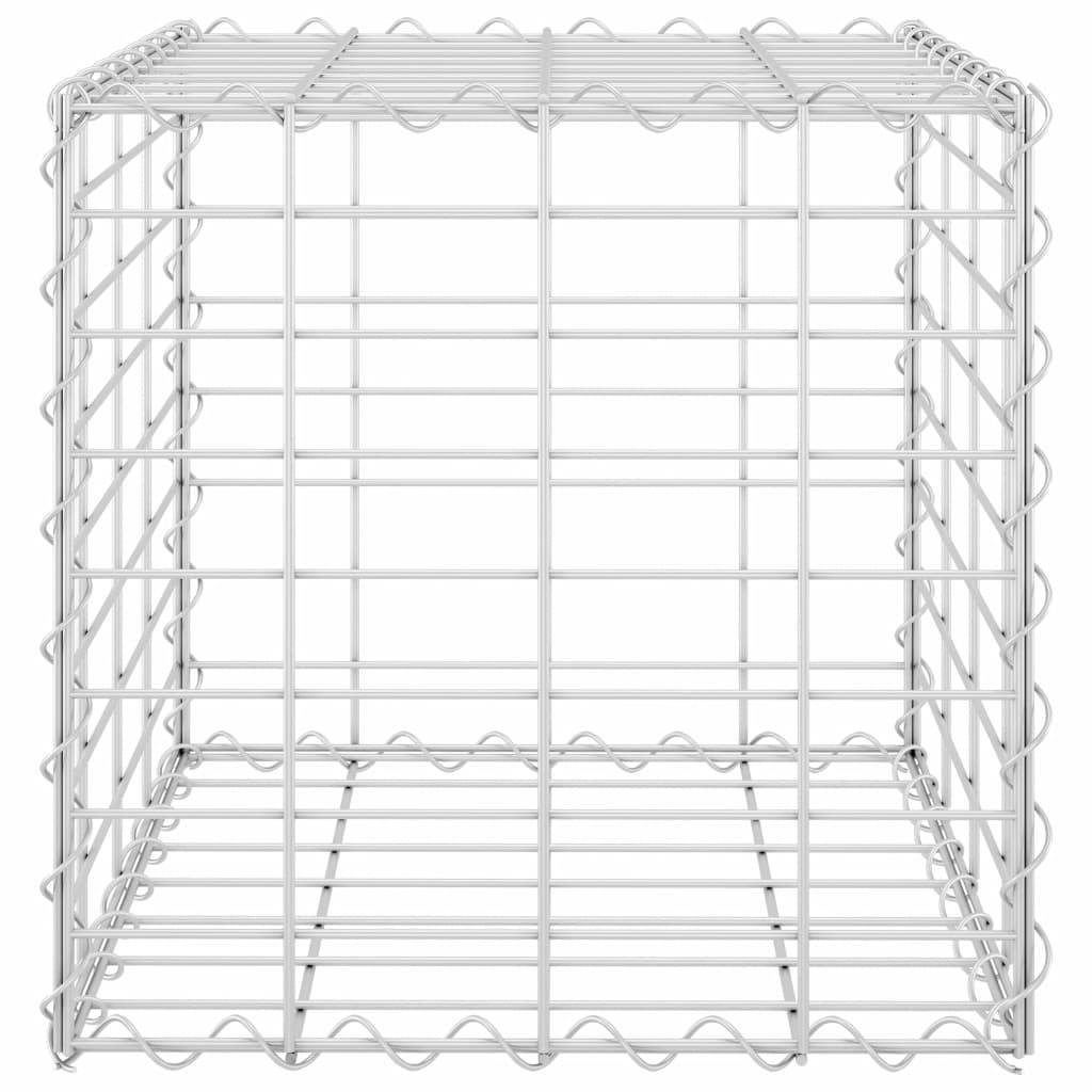 Helloshop26 - Jardinière lit surélevé plantes fleurs jardin cube à gabion fil d' acier 40 x 40 x 40 cm - Imagen 2