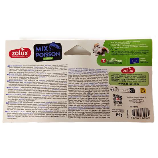 Zolux - Friandises naturelles mix au Poisson 190 g pour chien - Image 6