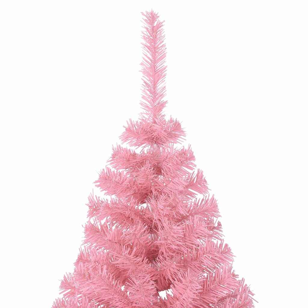 Vidaxl - Sapin de Noël artificiel pré-éclairé Rose 210 cm PVC vidaXL 3397085 - Image 8