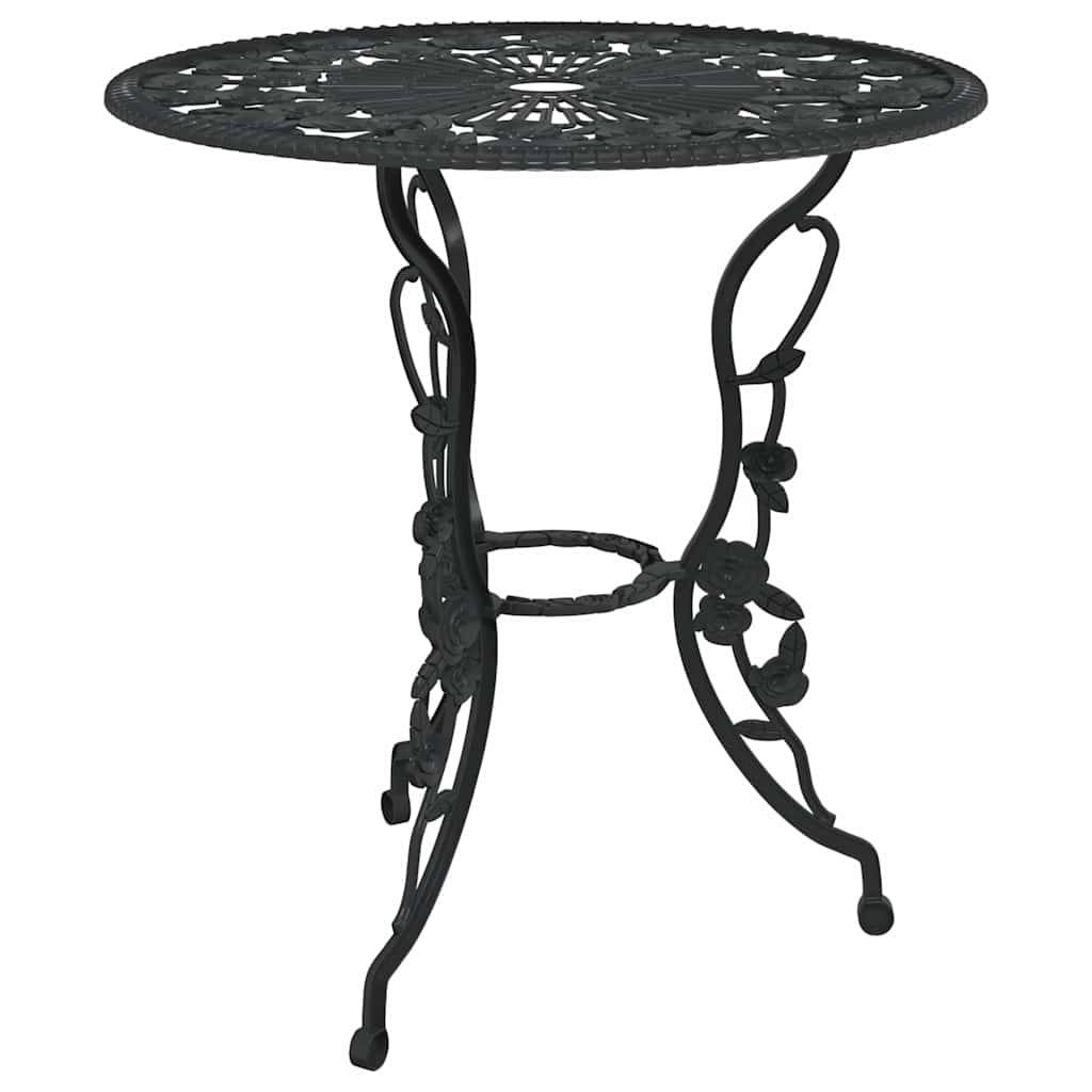 Vidaxl - Ensemble de bistro 3 pcs Aluminium coulé Noir vidaXL 317739 - Imagen 4