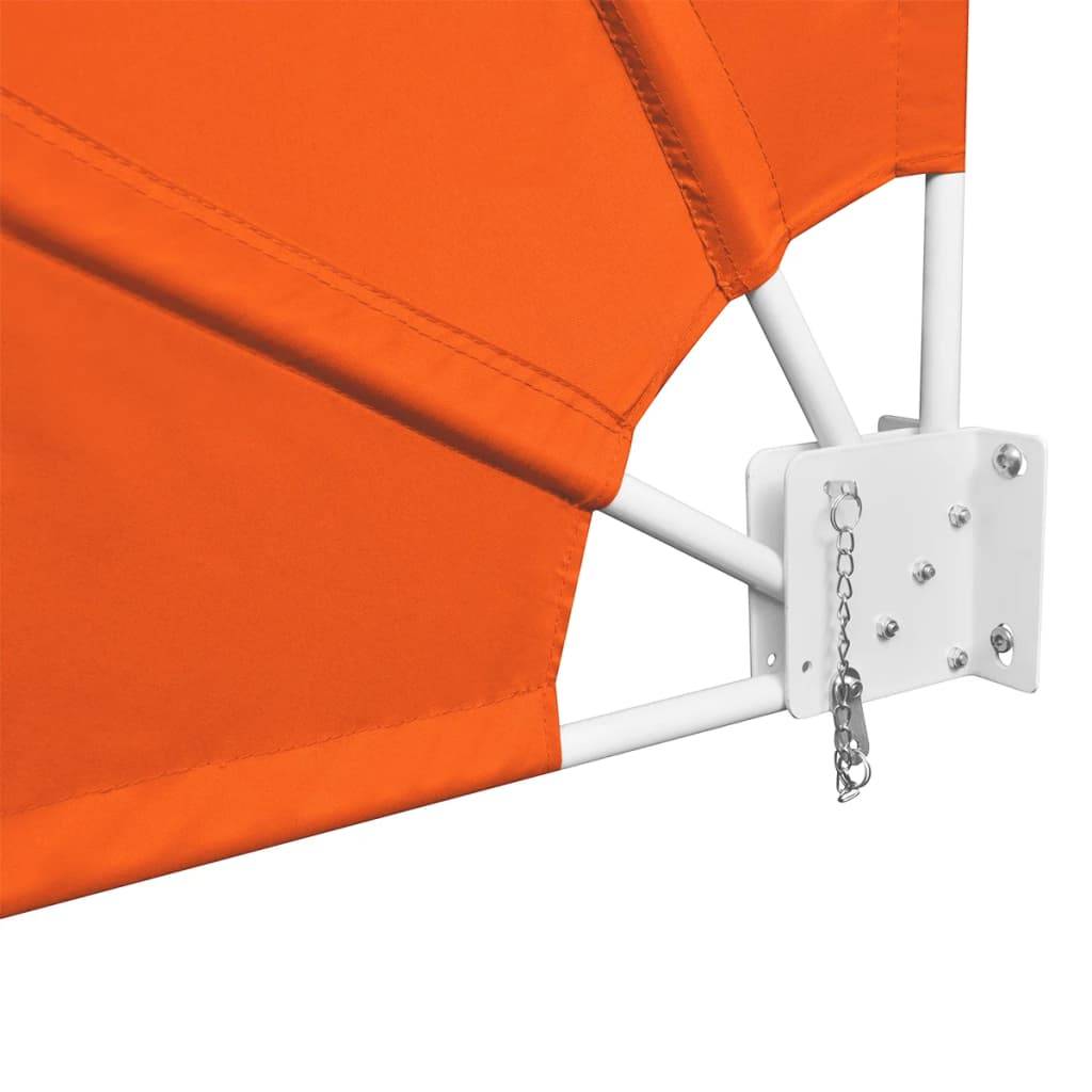 Helloshop26 - Auvent paravent store brise-vue latéral rétractable de patio jardin terrasse balcon protection visuelle écran 140 x 140 cm terre cuite - Imagen 3
