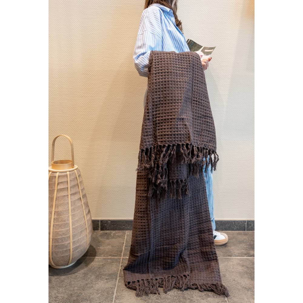 Aubry Gaspard - Plaid 100% coton 130 x 170 cm - Imagen 3