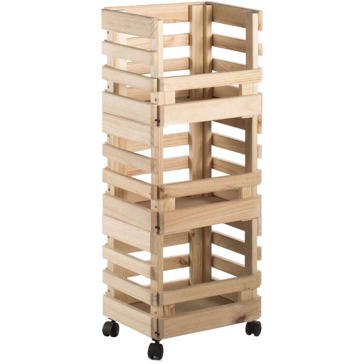 Caisse de rangement sur roulettes Evolution (Lot de 3) - Imagen 1