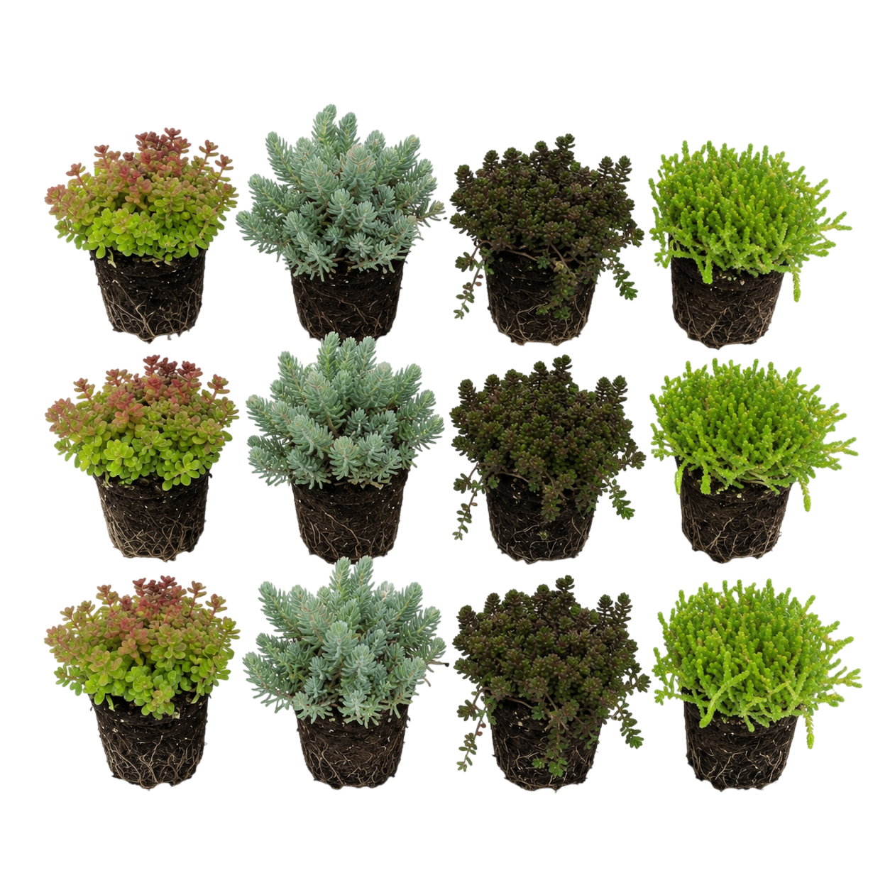 Sedum orpin 12 plantes - mix plantes rocaille bord de bassin - rustique