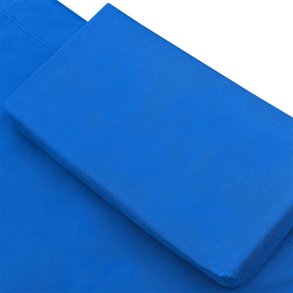 Prolenta Premium - Chaise longue pliante/transat  Garinor Bleu  200 X 173 X 45 cm  - P87209B - Image 5