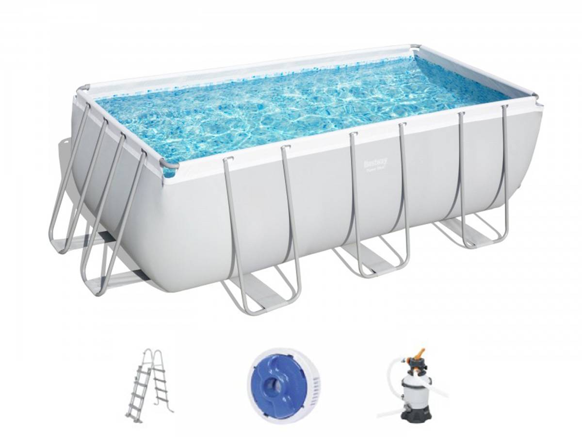 Bestway - Piscine tubulaire Power Steel rectangulaire 4,12 x 2,01 x 1,22 m - Bestway - Imagen 3