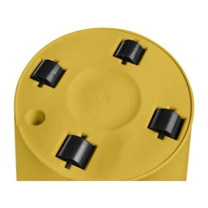 Elho - Pot De Fleurs Rond Loft Urban - Plastique - Percé - Réservoir - Avec Roulettes - ø40 - Ocre - Imagen 4