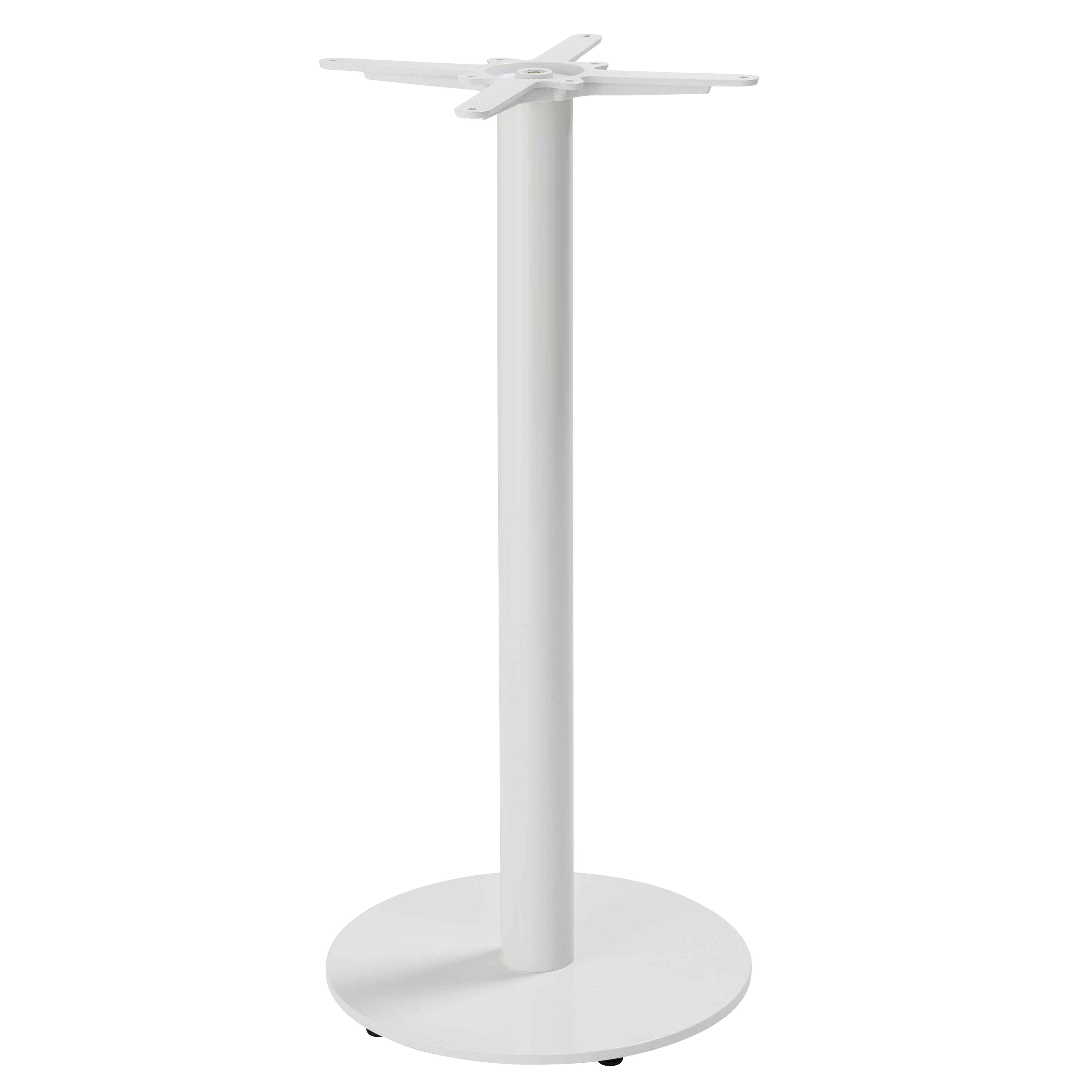 Oviala - Pied de table haut en acier et fonte blanc Dover Dover - Oviala - Imagen 1