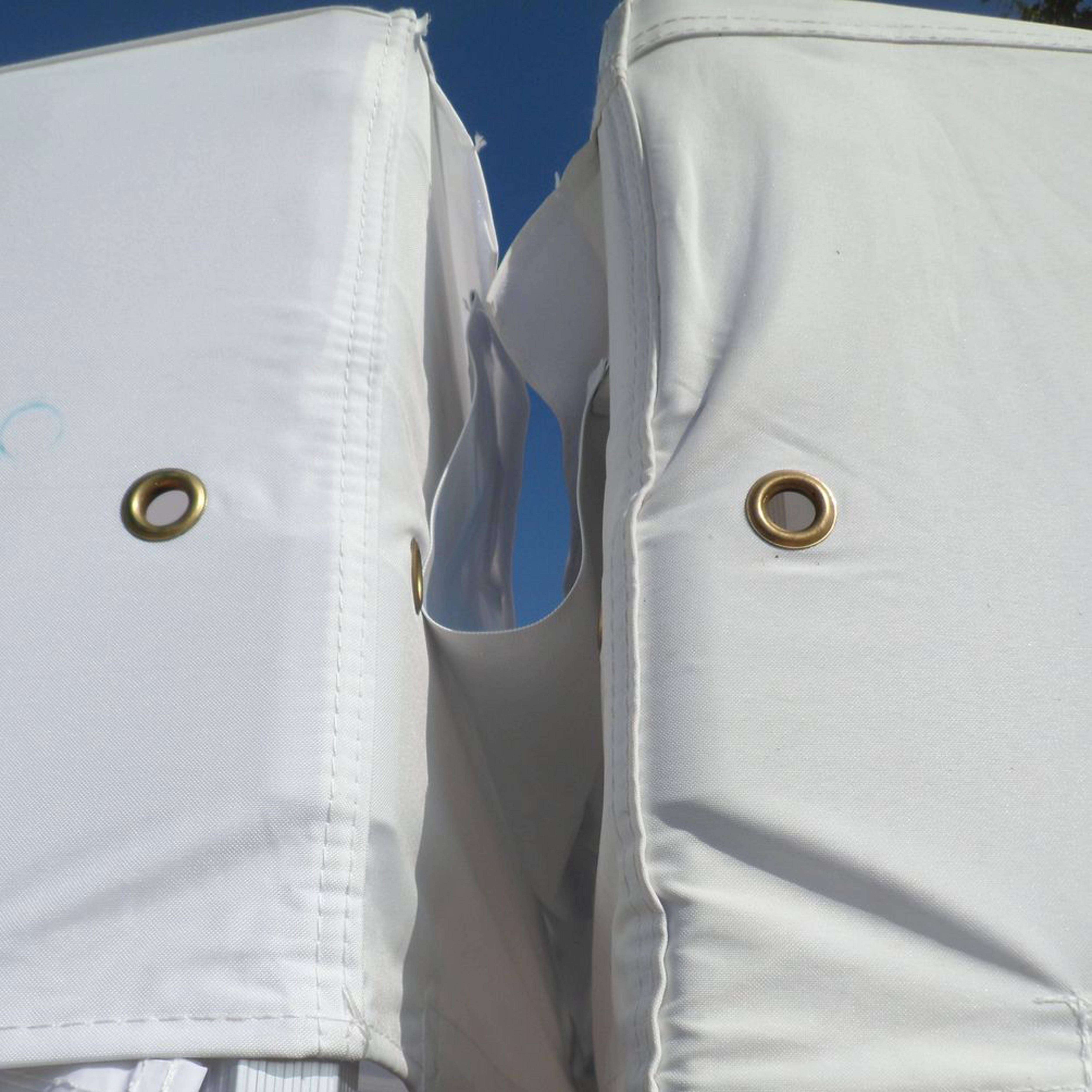 Oviala - Gouttière pour tentes pliantes 3m 300gr/m2 blanc  - Oviala - Imagen 2