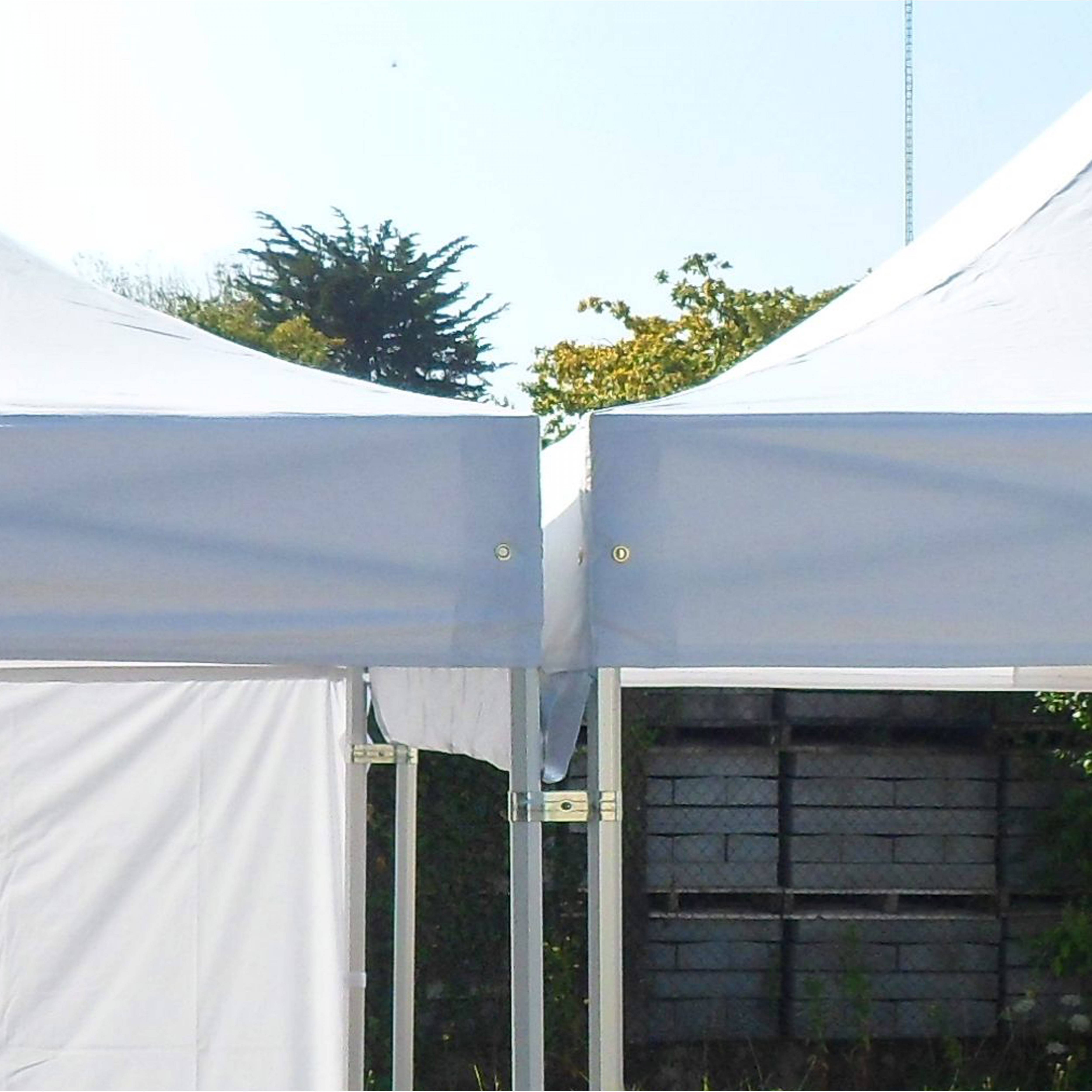 Oviala - Gouttière pour tentes pliantes 3m 300gr/m2 blanc  - Oviala - Imagen 1