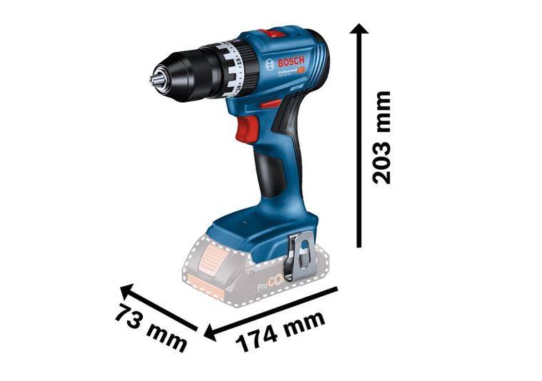 Bosch Professional - Combo kit 3 machines 18V (GWS7/GSB45/GDX200) + 2 batteries 5Ah + sac - BOSCH - 0615990N31 - Imagen 3