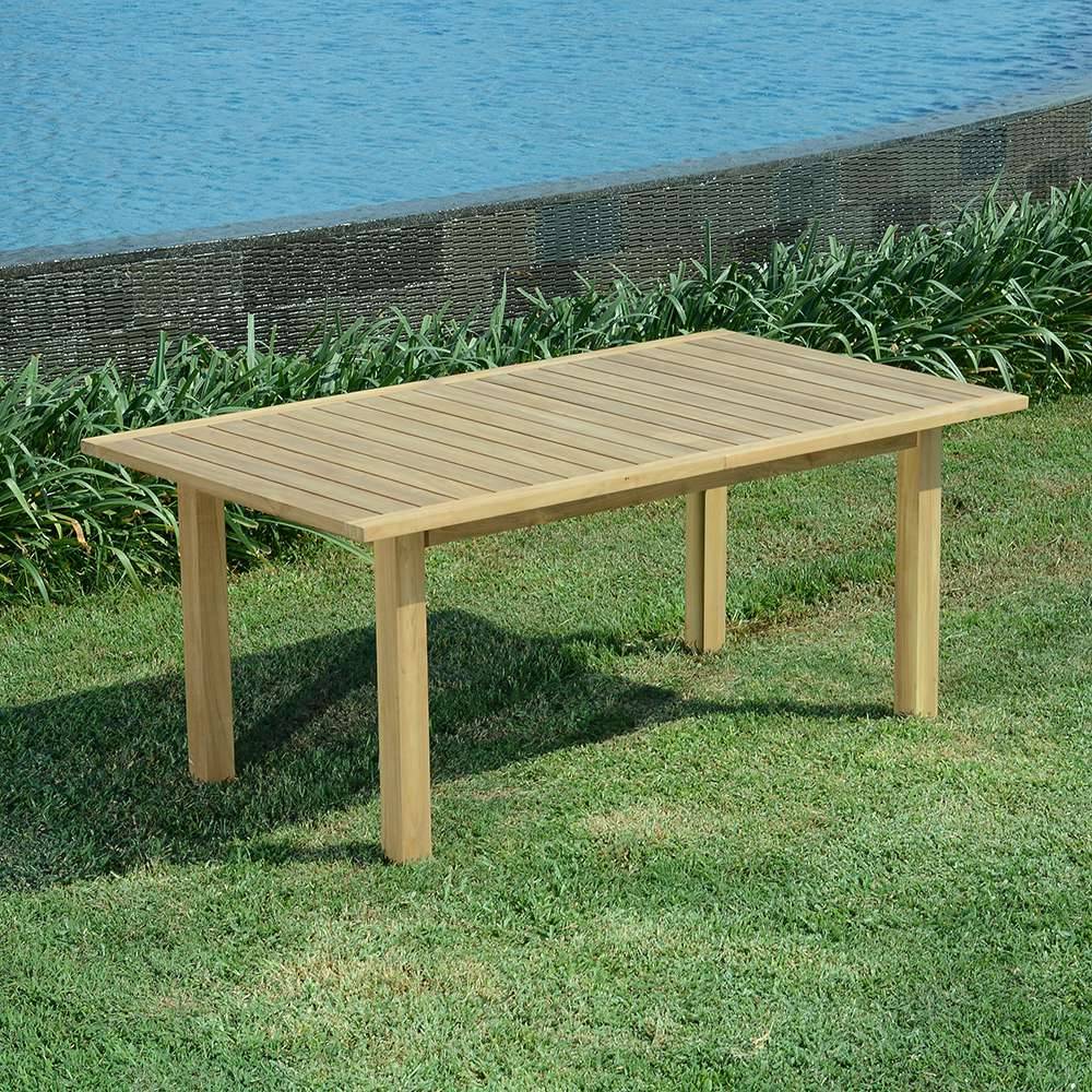 Table extensible teck massif Constantine 174/234 x100 cm - TECK'Attitude - Imagen 5