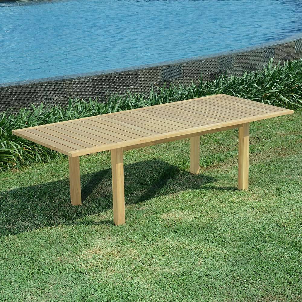 Table extensible teck massif Constantine 174/234 x100 cm - TECK'Attitude - Imagen 2