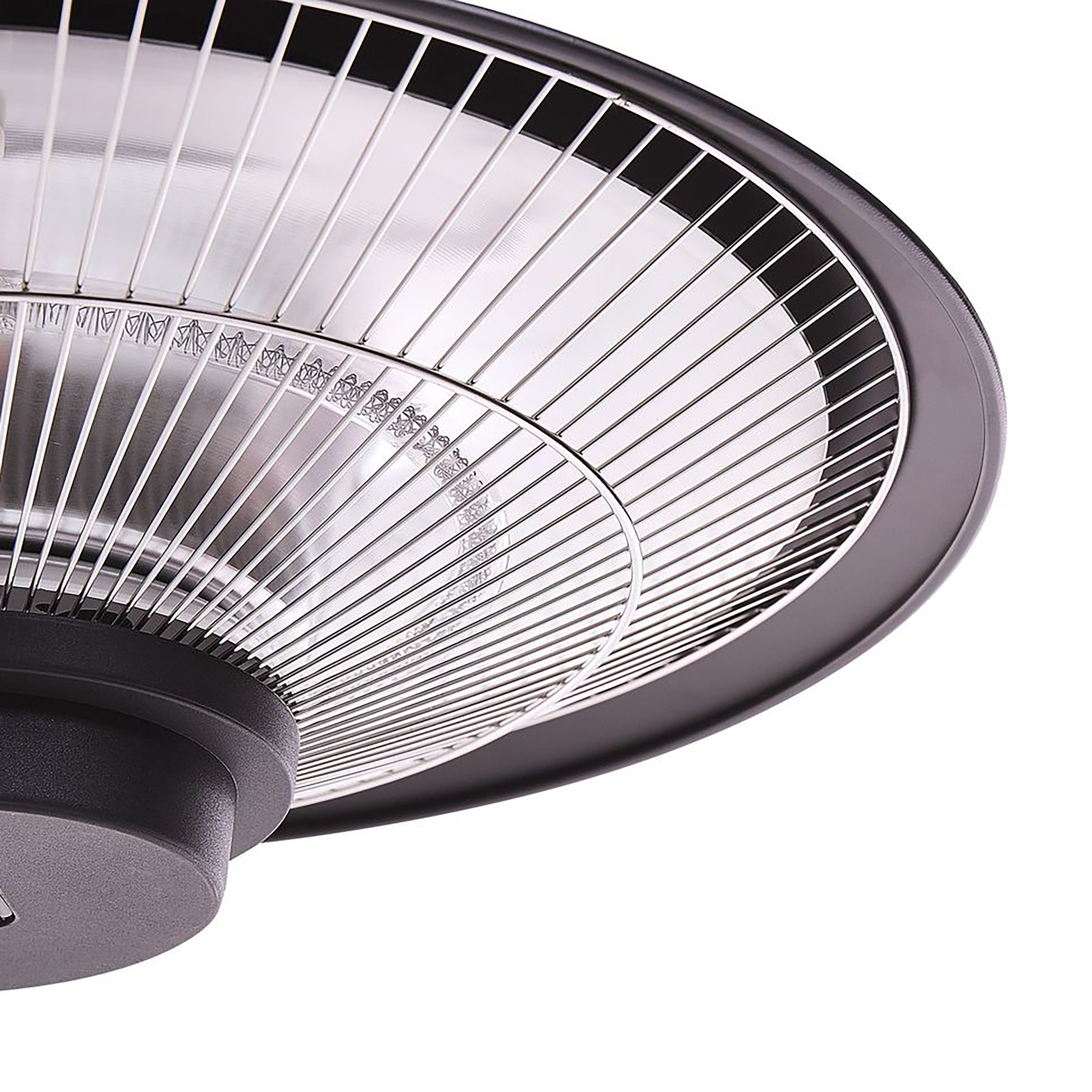 Beliani - Chauffage Électrique Noir en Aluminium Suspendu pour Jardin ou Terrasse 1500 W pour Soirées Cosy et Conviviales - Imagen 5