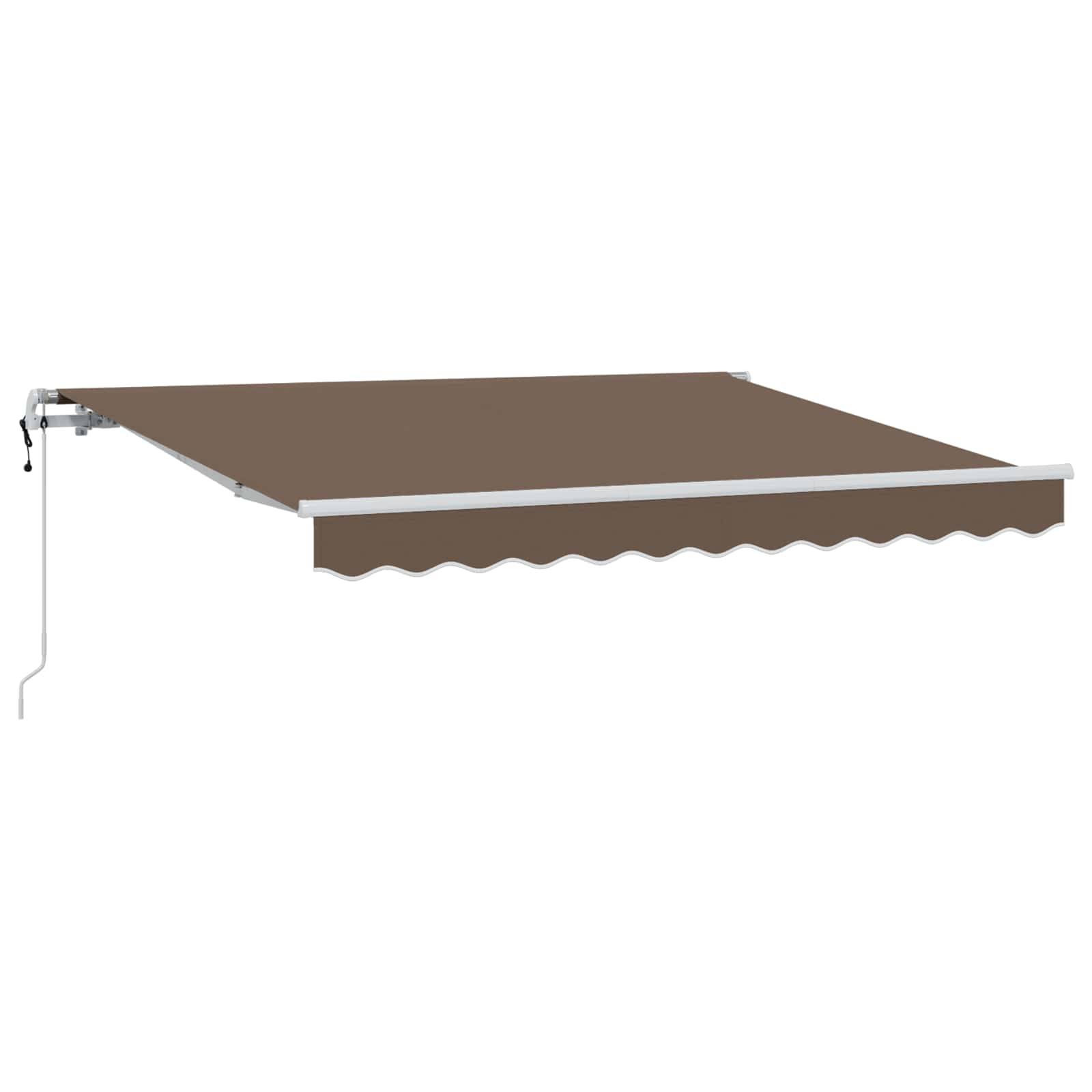 PANGIVO - Auvent rétractable aluminium et tissu taupe 300 x 250 cm, 21.56kg - PANGIVO - Image 2
