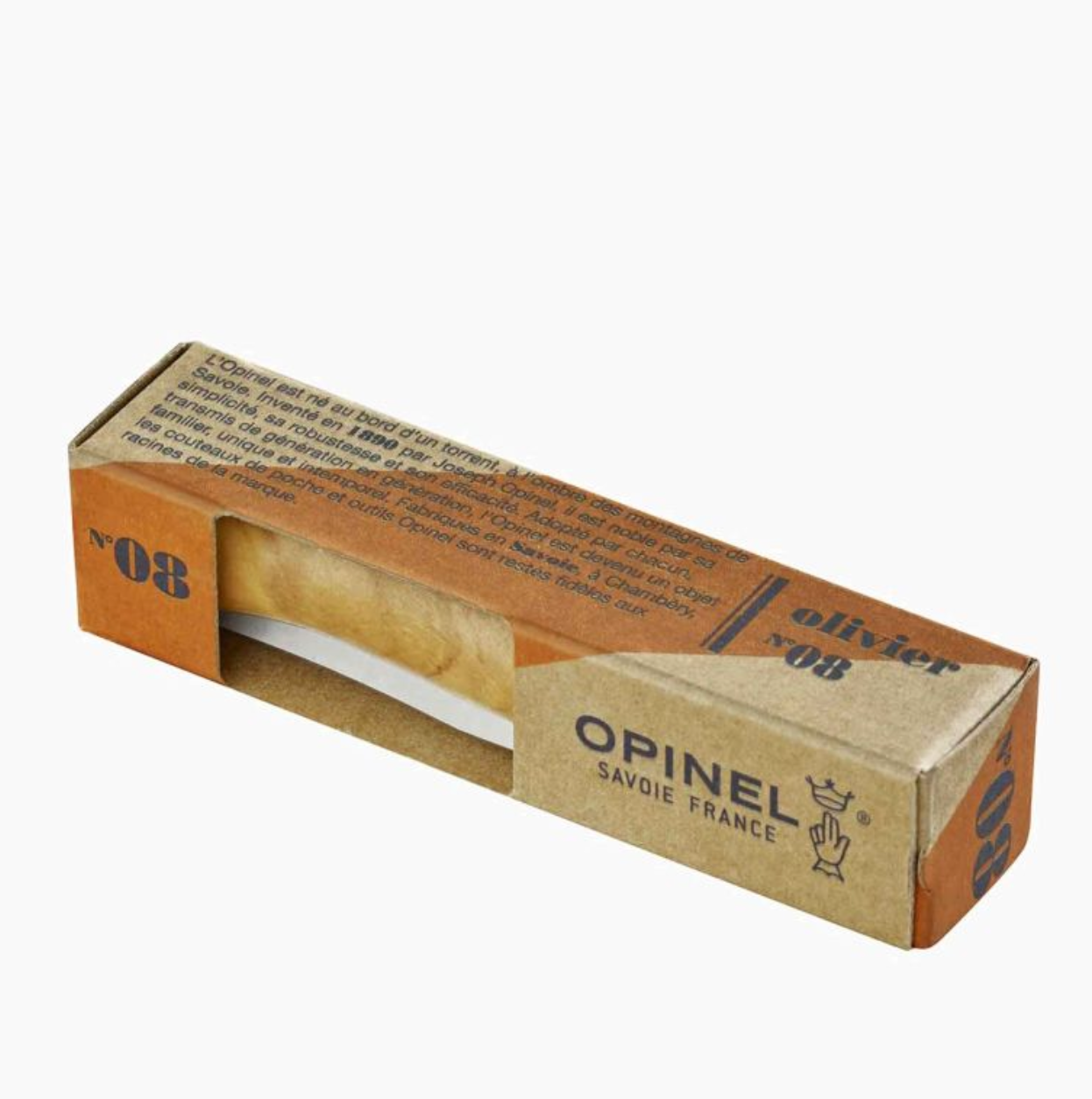 Opinel - Cuchillo n°8 en olivo con hoja inox 2020 - Imagen 6