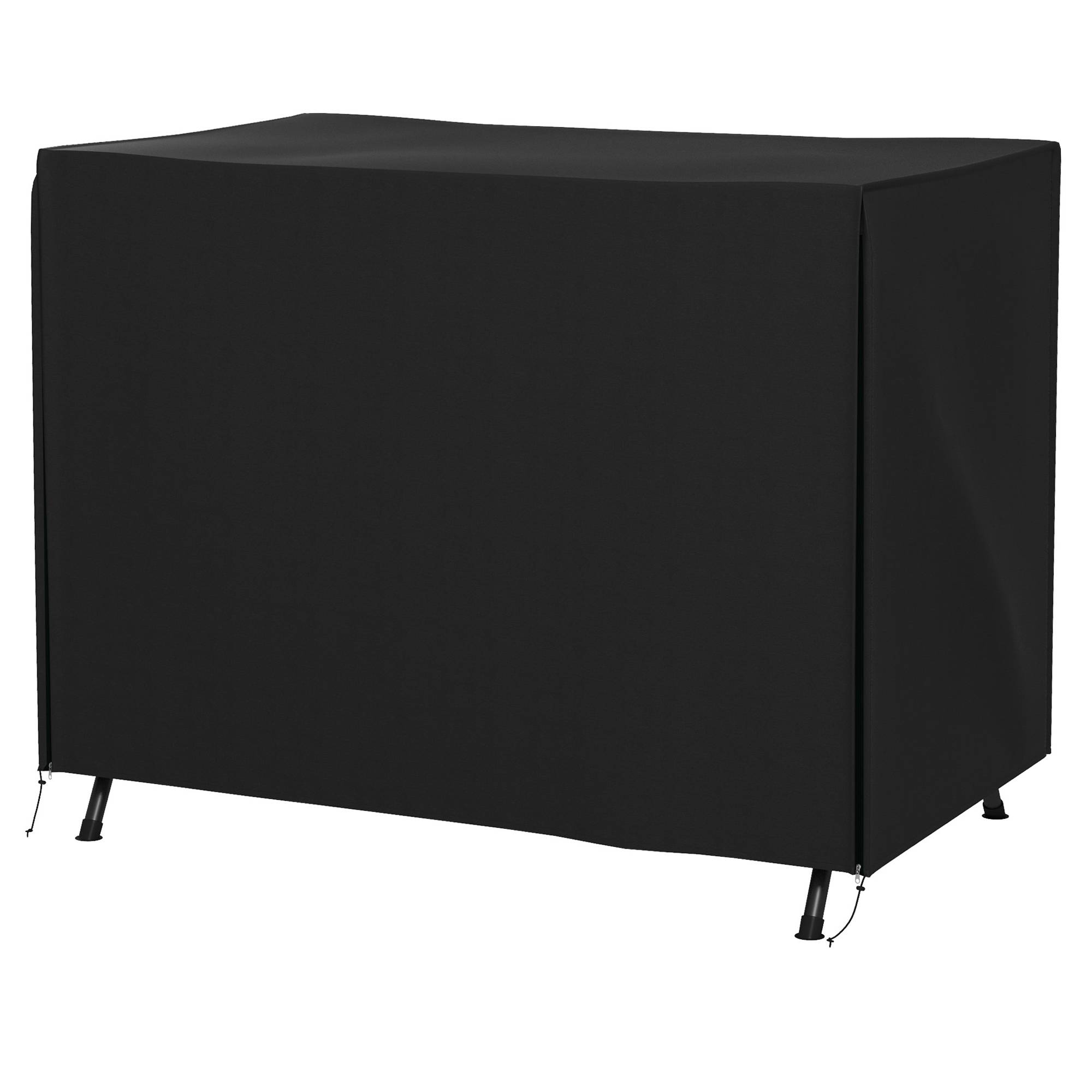 Housse de protection pour balancelle de jardin, housse imperméable pour balancelle Hollywood, 205 x 124 x 164 cm, noire - Image 2
