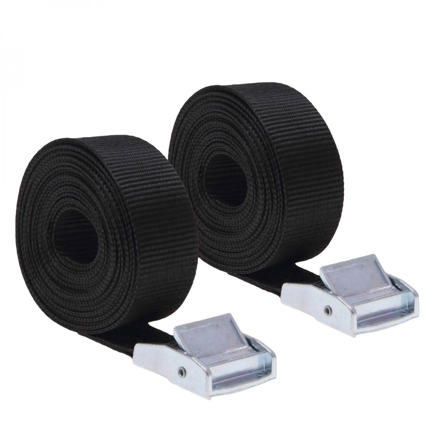 Linxor - Lot de 2 sangles d'arrimage avec boucle - 25 mm x 5 m - Noir - Linxor - Imagen 1