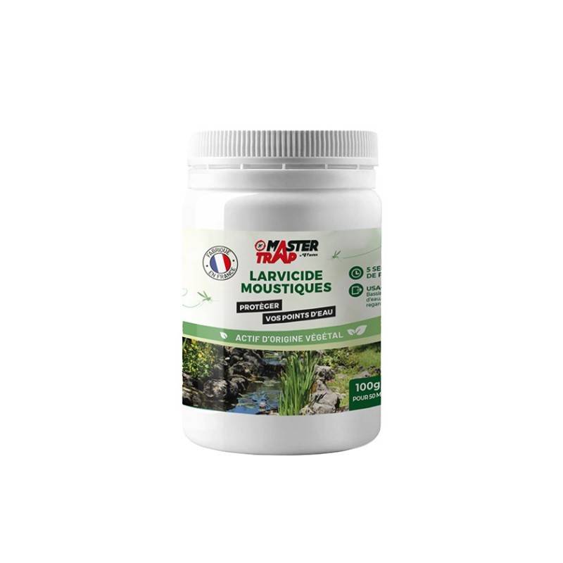 Anti-moustiques Larvicides Moustiques - MASTER TRAP BY FAVEX - Anti-larves Moustiques Mouches - Jusqu'à 5 semaines - 100g