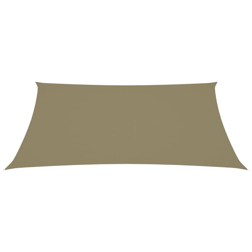Helloshop26 - Voile d'ombrage parasol tissu oxford rectangulaire 6 x 8 m beige - Imagen 2
