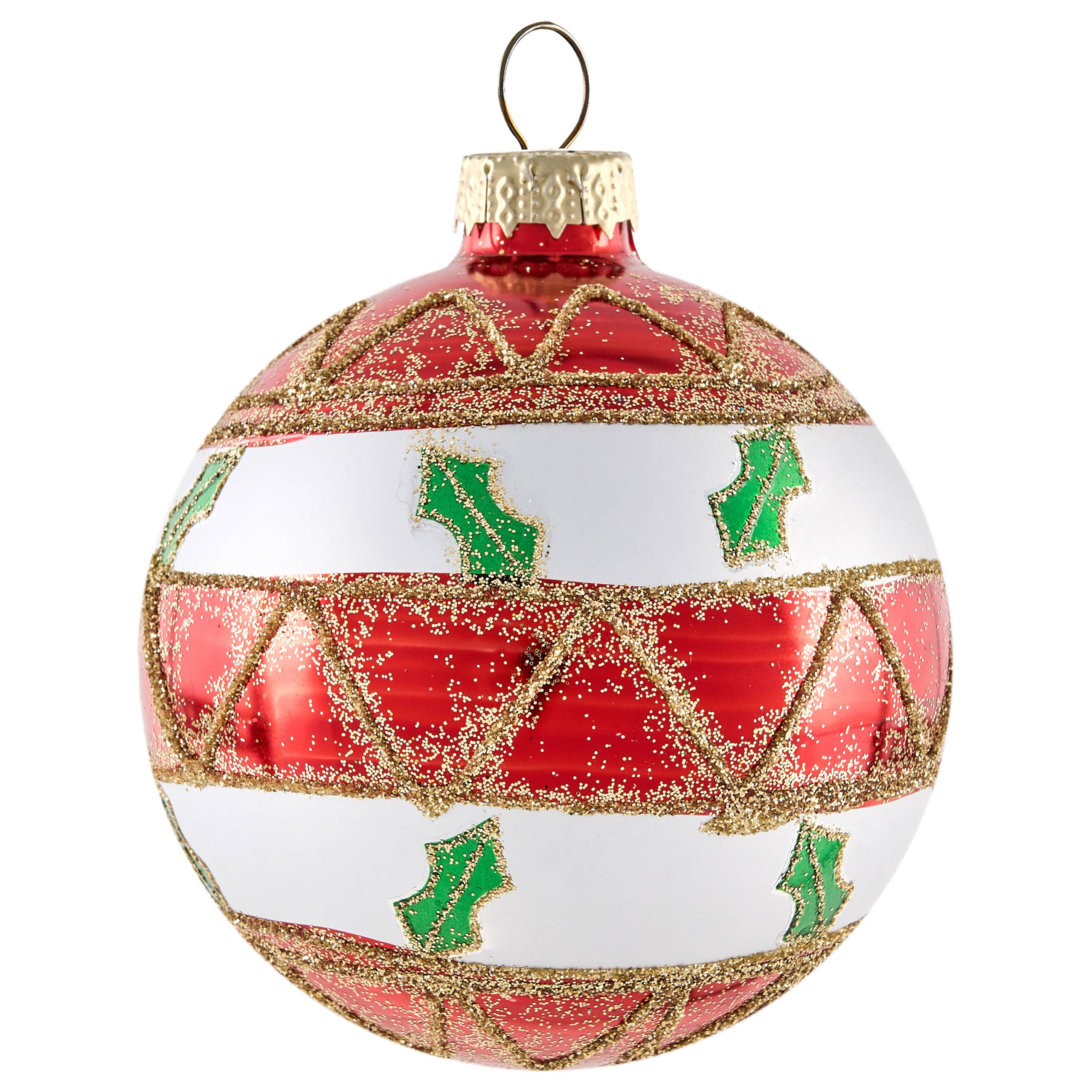 Beliani - Boules de Noël Verre Rouge/vert TWINKLE - 10x10x20- Beliani - Image 7