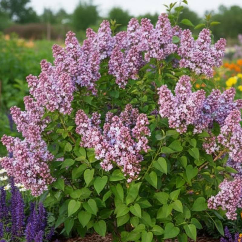 Lilas commun Michel Buchner, Syringa à fleurs Violette - feuillage Caduc - Pot de 7,5L - 60/80 cm-  hauteur à maturité De 2,50 m à 3,00 m - Imagen 3