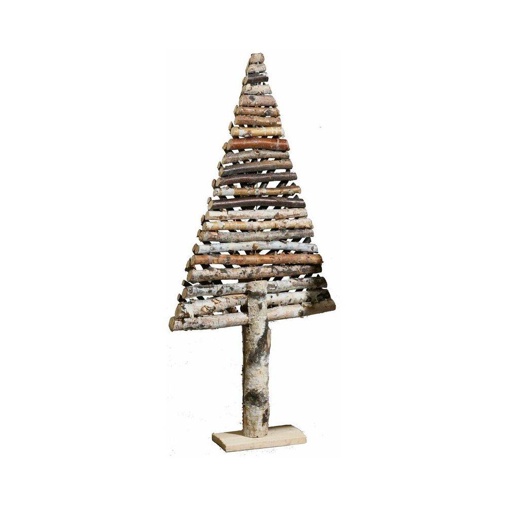Aubry Gaspard - Sapin décoratif en bouleau motif chevron Petit modèle - Image 2