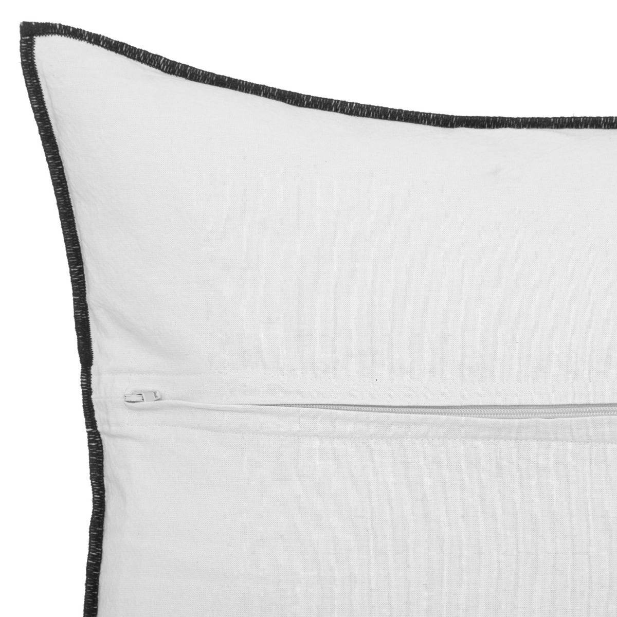 Atmosphera - Coussin "Linah" coton blanc 45x45cm - Atmosphera Créateur d'intérieur - Imagen 3