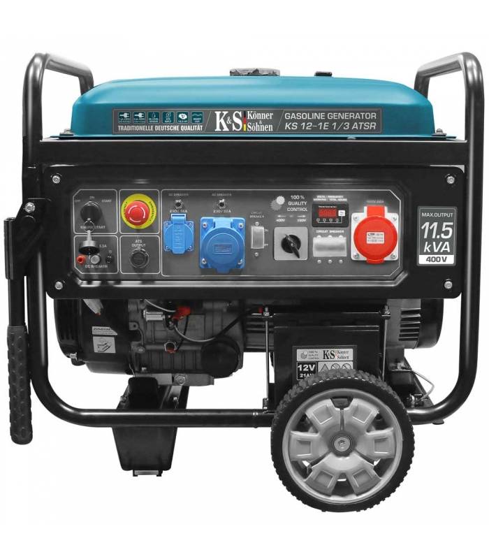 Groupe Électrogène 8,2 kW 230/400V avec Prise ATS - Könner & Söhnen KS 12-1E 1/3 ATSR