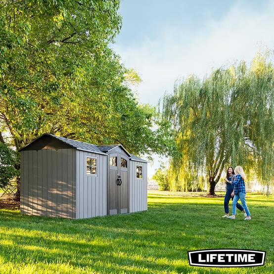 Lifetime - Abri de jardin résine 8.2 m2 (4.26 x 2.14 m) LIFETIME #60477 - Image 8