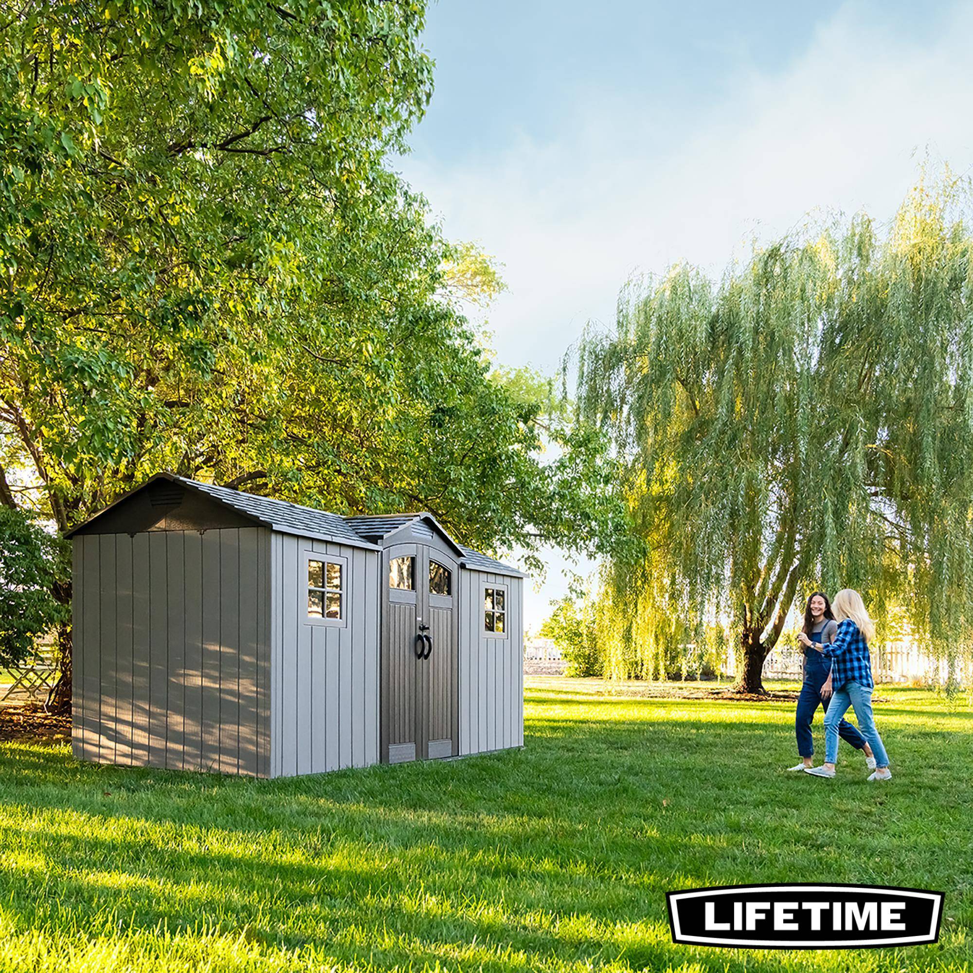 Lifetime - Abri de jardin résine 8.2 m2 (4.26 x 2.14 m) LIFETIME #60477 - Image 8