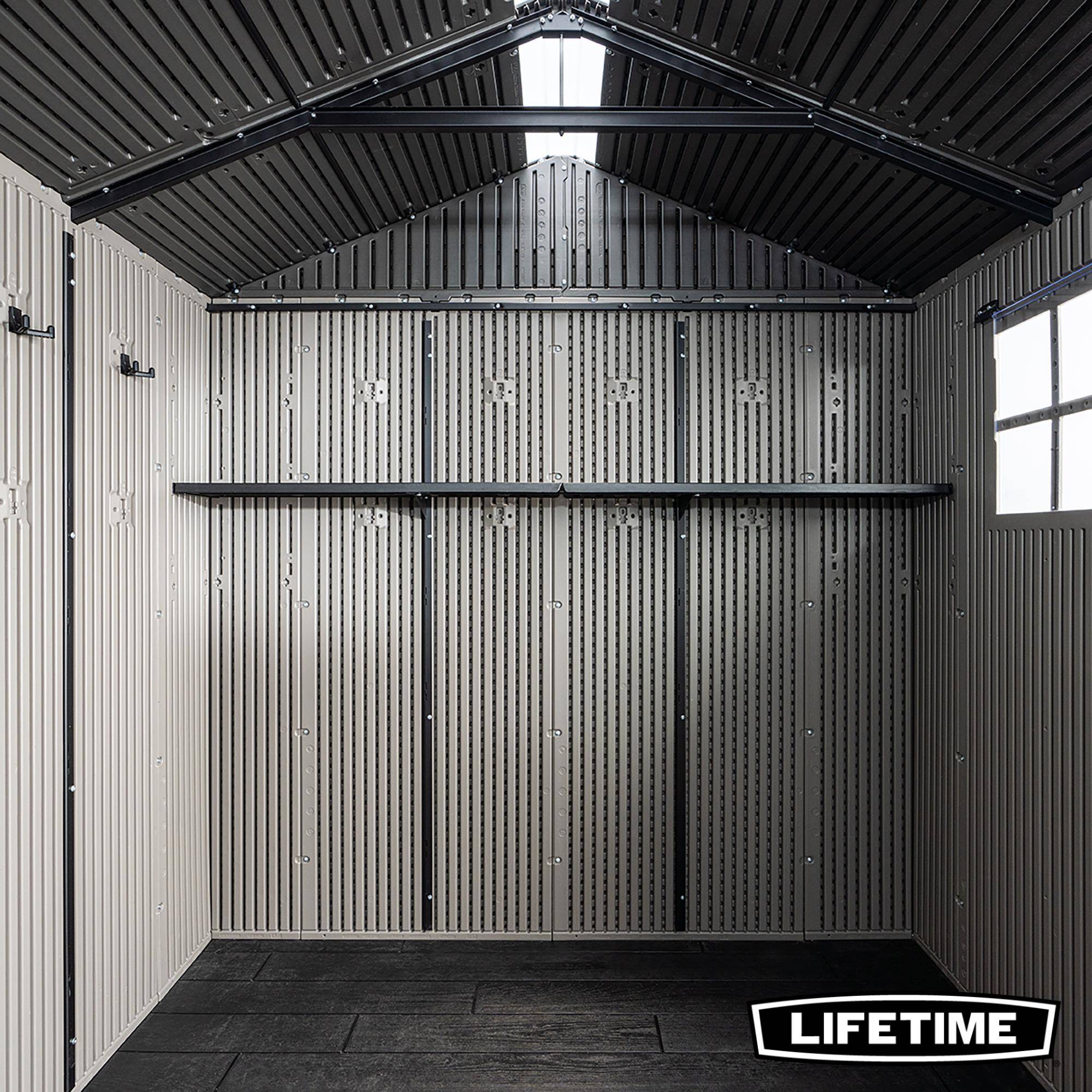 Lifetime - Abri de jardin résine 8.2 m2 (4.26 x 2.14 m) LIFETIME #60477 - Image 4