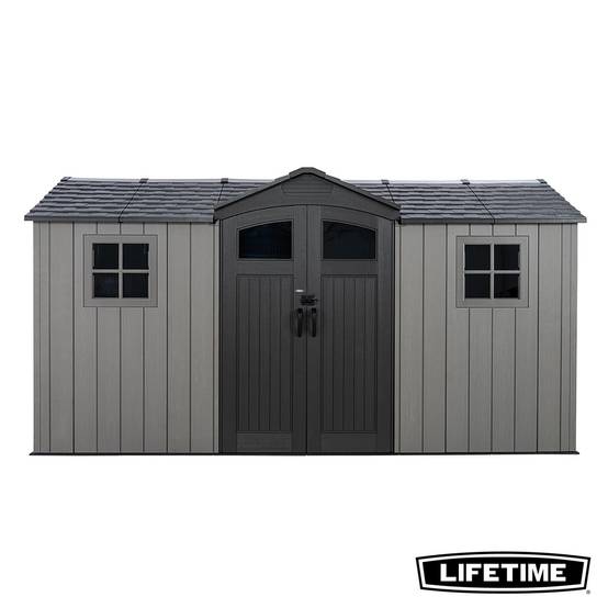 Lifetime - Abri de jardin résine 8.2 m2 (4.26 x 2.14 m) LIFETIME #60477 - Image 1