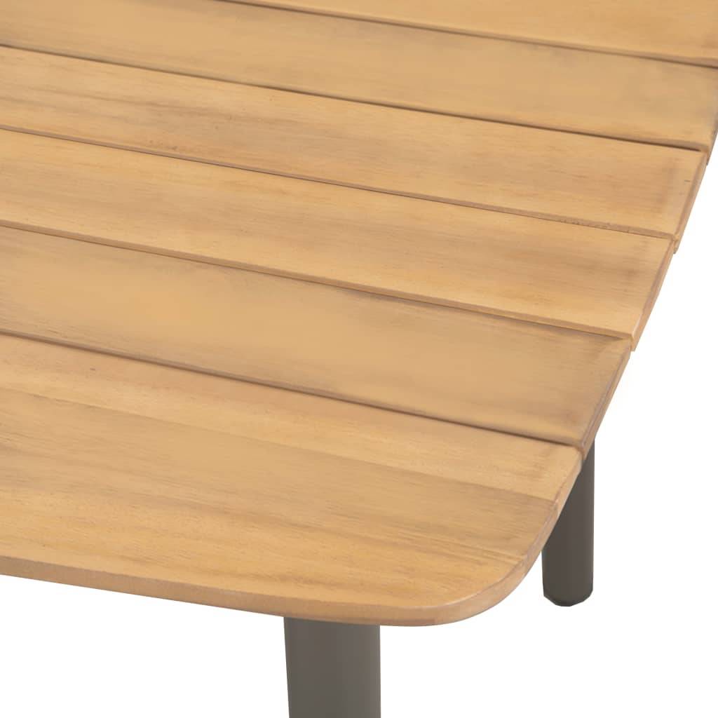 Vidaxl - Mobilier à dîner d'extérieur 9pcs Bois d'acacia solide et acier vidaXL 47296 - Imagen 4