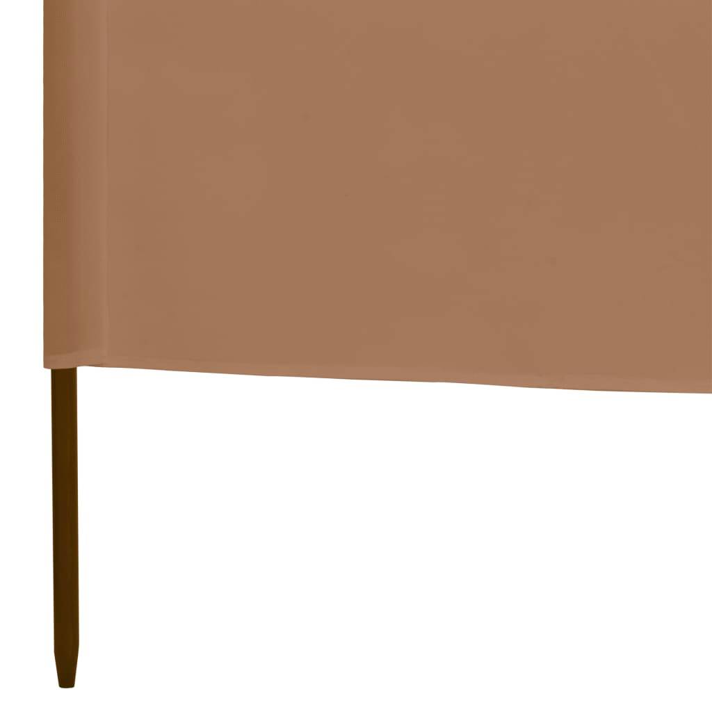 Helloshop26 - Brises-vue paravent 3 panneaux tissu 400 x 160 cm taupe - Imagen 4