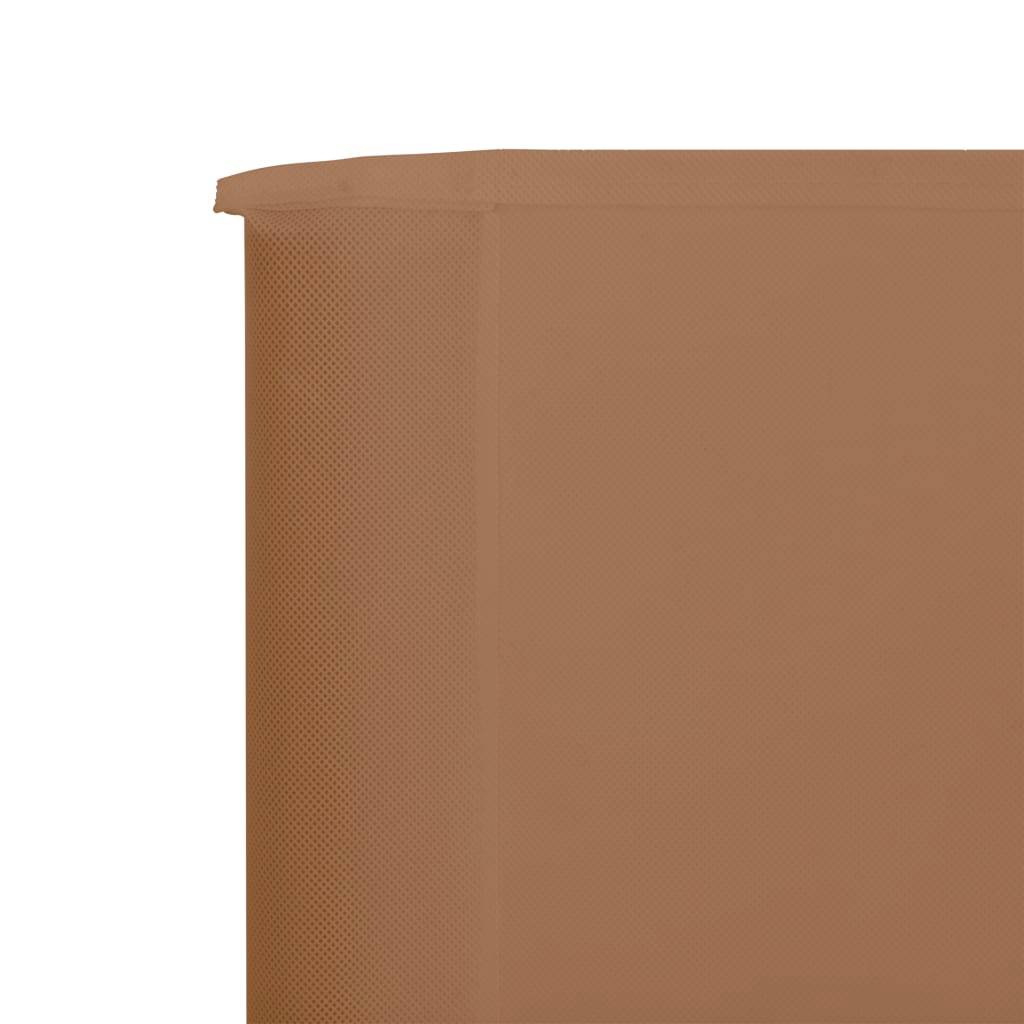 Helloshop26 - Brises-vue paravent 3 panneaux tissu 400 x 160 cm taupe - Imagen 3