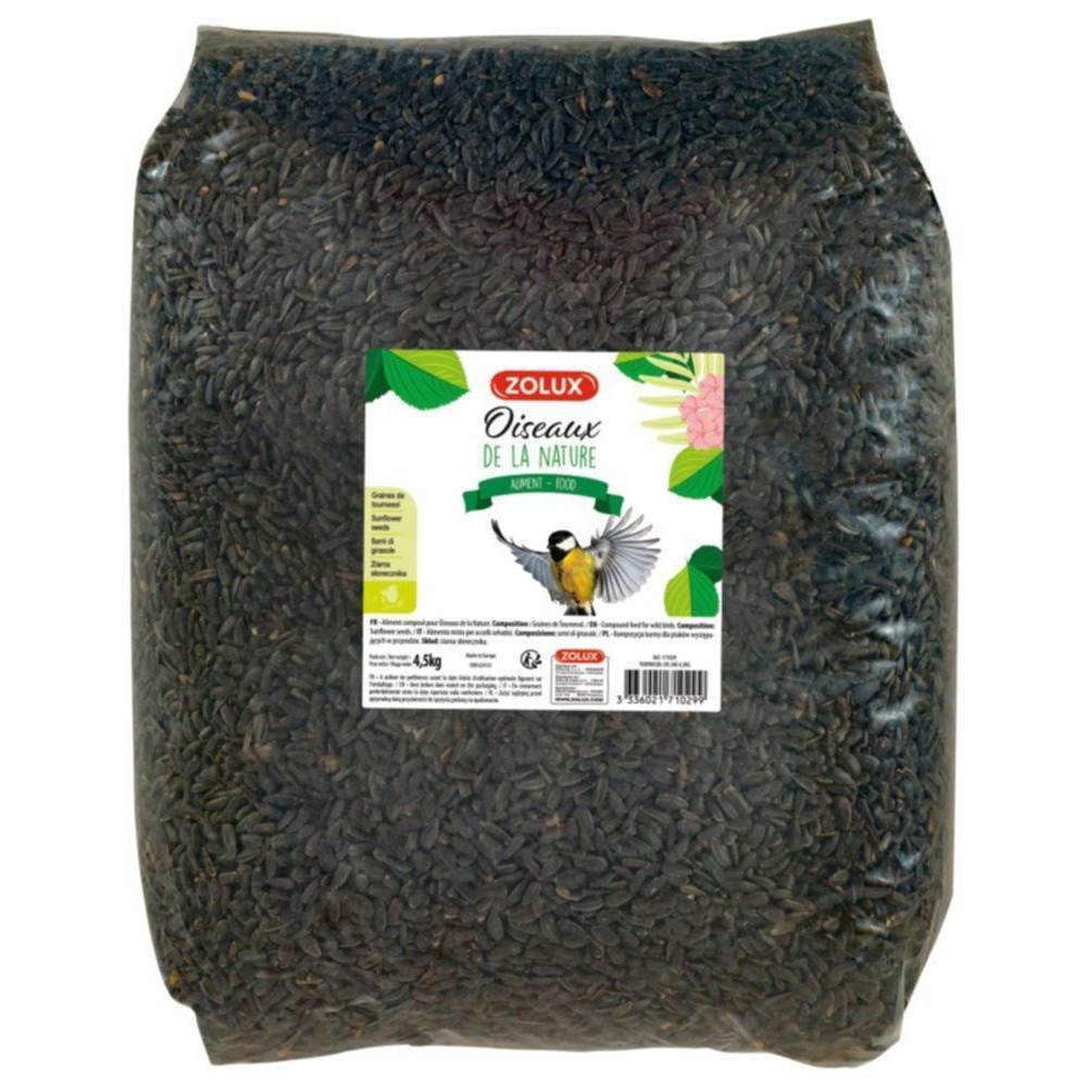 Zolux - Tournesol  graine pour oiseaux de jardin sac 4.5 kg - Image 1